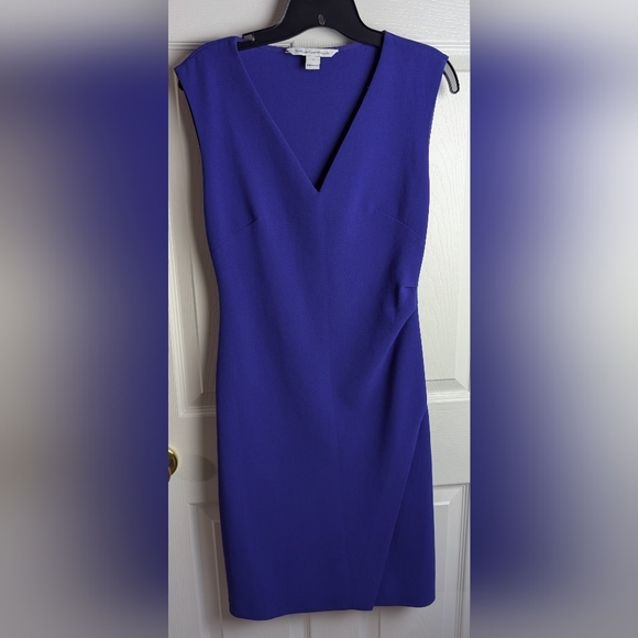 Diane von Furstenberg, Megan Side Ruched, Dress, Sz.6 - Picture 2 of 13